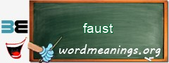 WordMeaning blackboard for faust